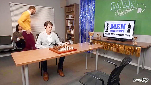Steamy Chess Match Escalates: Troye Lukes Intense Board Game Becomes X-Hot Orgy –