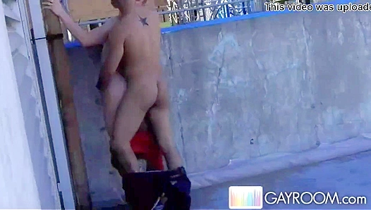Leo Fortes Raunchy Outdoor Butt Bash: Rough Anal Action with a Hunky Stranger