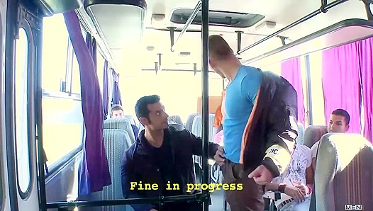 Hungry for Cock on Public Transport: Marcus Devours Gordons Hung Muscle in Budapest –