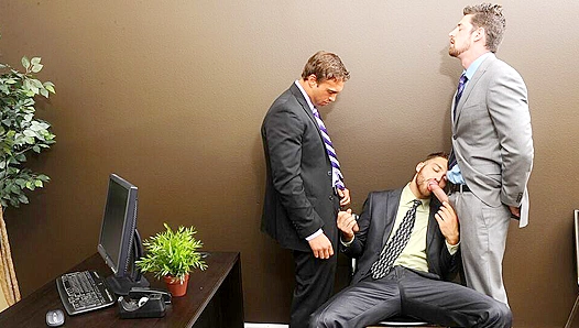 Steamy Office Tryst: Rocco Tommy Ignite Urgent Lust in the Cubicle