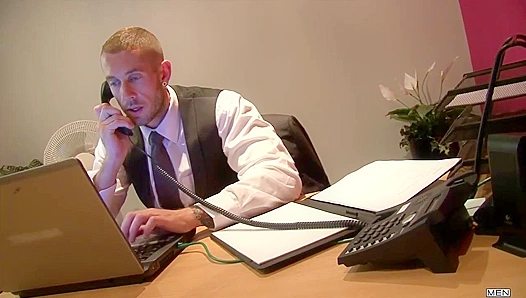Craving Thick Cable Guy Cock: Scott Hunter Harley Everetts Hardcore Dick Action
