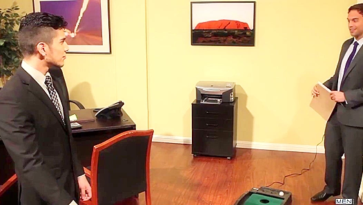 Rocco Reed Relishes Lance Lucianos Snug Holey Office Debut