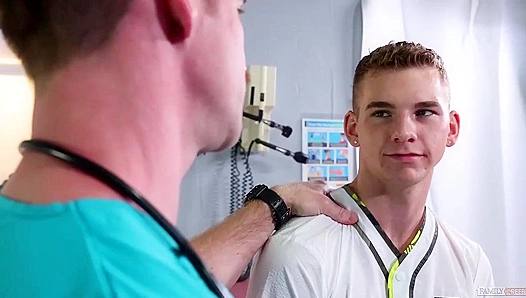 Doctors Orders Ignored: Nate Stetson Dominates Hung Patient in Steamy Hospital Threesome