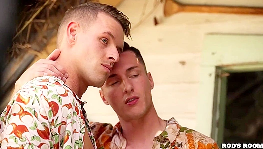 Shane Cook Tristan Hunts Steamy Threeway in Rods Room: Raw, Hung Duo Action