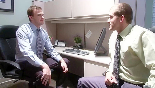 Office Desire Ignited: Straight Clerk Surrenders to Colleagues Thick Dick – GayPornTales