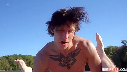 Boat Brawls Rough Rides: Calebs Thirst for Daltons Hung Beef on High Seas Adventure – 18+