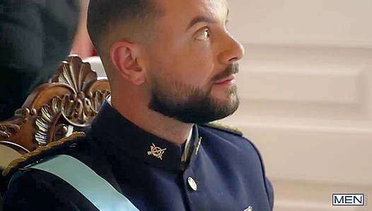 Sir Peter Seizes Justin Jets Firm Rear - Sizzling Royal Tryst on GayPornHub