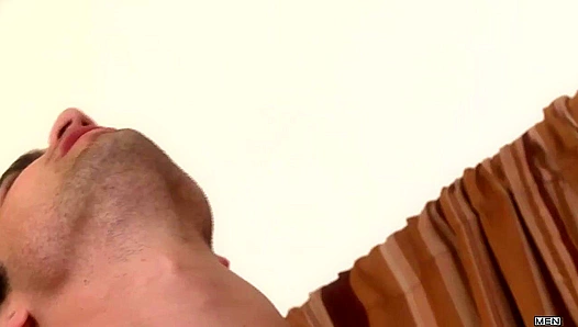 Steamy Gay Threesome: Straight-Laid Brandon Falls for Jacks Charms and Liams Hung Cock –