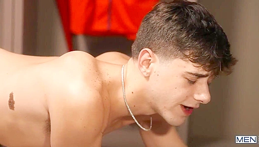 Joey Mills Sucks and Fuels His Desire for Coachs Massive, Deep-Throated Cock — Raw