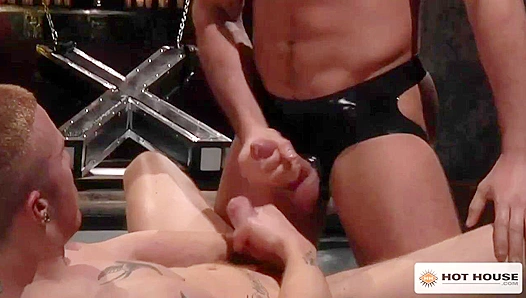 Kyle King Ignites Desire with Leather Bondage Thrills as Kennedy and Carter Sizzle in