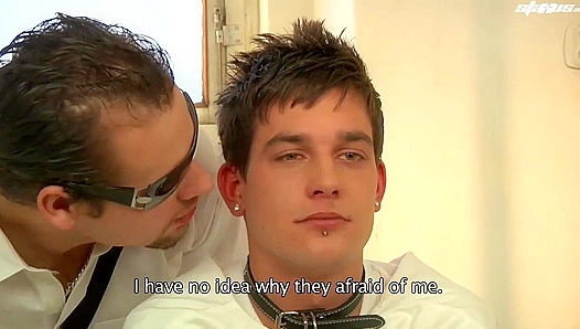 Luis BigDog and Nick Daniels Roughly Claim Each Others Bodies in Straitjacket Thralldom –
