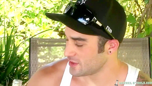 Brandon Covers Samuels Sensitive Soles with His Hard Cock in Steamy Gay Foot Play –