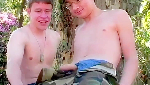 Soldiers Steamy Jungle Brawl: Slinging Thick Dicks in a Raw Military Rendezvous –