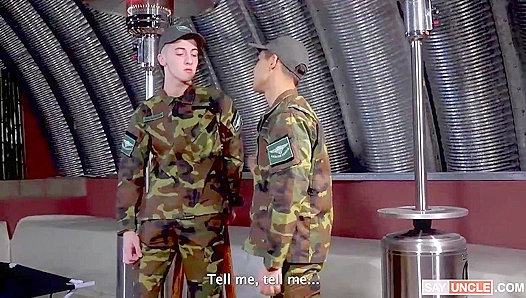 Uniformed Lust Ignites: Felixs Steamy Barracks Romp with Fellow Soldier Mateo –