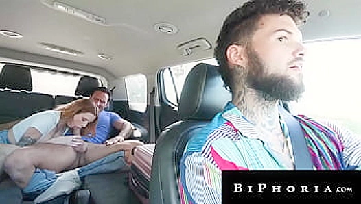 Double Fisting Thrills: Two Sexy Bi Bros Share Horny Hitchhikers Tight Hole – Biphoria