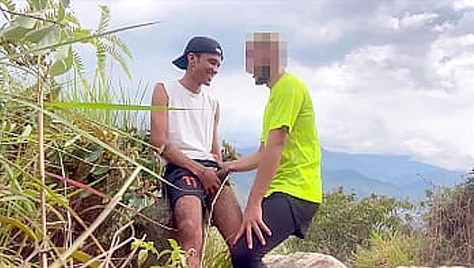 Sweaty Strangers Hook Up on the Side of the Road After Intense Gay Fitness Session -