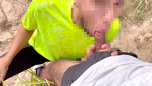 Sweaty Strangers Hook Up on the Side of the Road After Intense Gay Fitness Session -