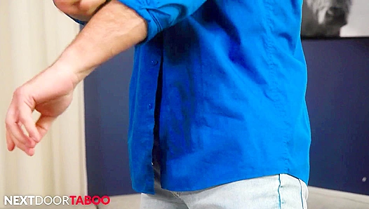 Athletic Stepson Surrenders to Dominant Spitroast from Hung, Sweaty Stepdad – NextDoor