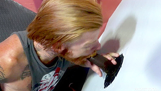 Tattooed Gingers BBC Glory Hole Thrill: Massive Dick Enters Raw - Hot Interracial Orgy