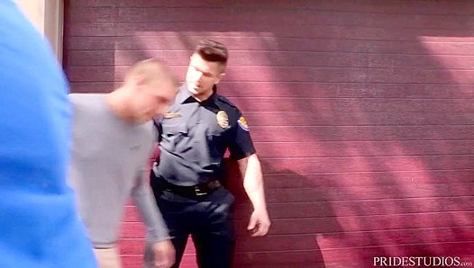 Dylan Lucas Trent Ferris Get Stuffed by Hot Cop in Full-Throttle Gay Thrill Ride