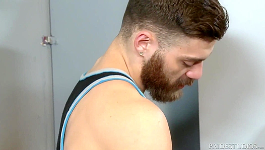 : Brawny Mens Raw Rendezvous: Hung Throats Slurp in Public Restroom – 18+