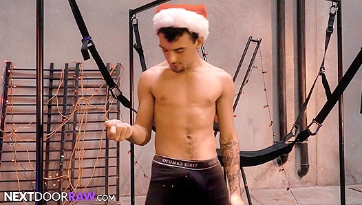 Jolly Old Elfs Massive Rod Ravishes Naughty Boys Unprotected in the Workshop - Holiday