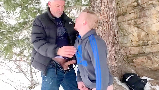 Steamy Winter Fucking: Rough Gay Sex Under the Frosty Snowfall – XXXAktion 18+