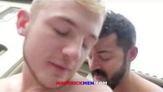 Raw Rendezvous: Youthful Thighs Writhed in Pleasure as He Accepted MaverickMans
