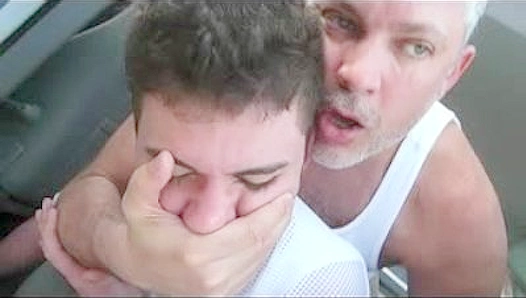 Raunchy Backseat Brawl: Passion Ignites as They Pound Each Other Wild – GayPornRide 18+