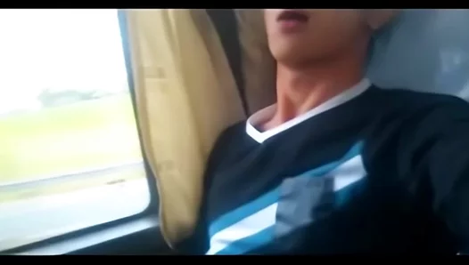 Sweaty Commute Flirtation: Handsy Asian Lads Hook Up on Overcrowded Bus Ride –