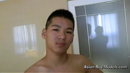 Sweaty Asian Hunks Thick Cock Throbs in Intense Masturbation Session