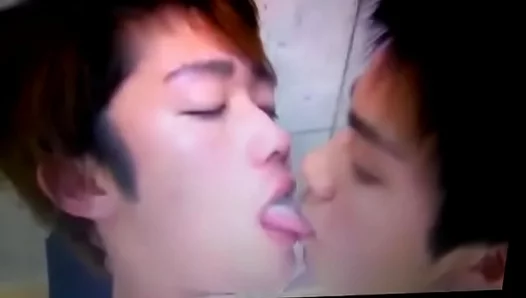Kiss Ignites Desire: Teen Tongues Explore Forbidden Pleasure Between Innocent Asian Lads
