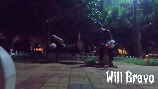 Public Playground Pounding: Youthful Hunk Fills Tight Hole with His Thick Rod –