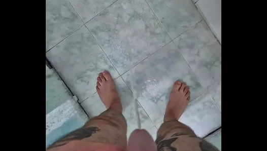 Steamy Urinal Encounters: Handsome Brazilians Savor the Nectar of Each Others Golden