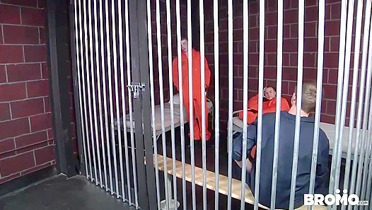 Steamy Prison Rendezvous: Zane, Eli, Donny Sebastian Ignite Raw Desire – BromoUS