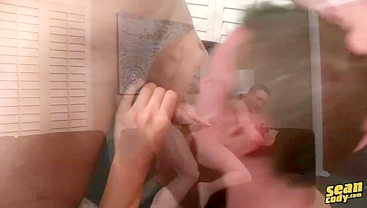 Rough Ride: Abe Ryans Hung Beef Devoured Bareback by Sean Codys Hunk