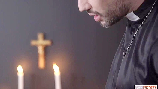 Priests Forbidden Temptation: Altar Boy Ryan Succumbs to Clerics Sinful Desire