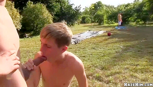 Blindfolded Outdoors: Public Humiliation Ignites Backdoor Whipping