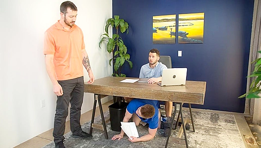 Mark, Chris, Johnnys Steamy Office Encounter Ignites Raw Lust on NextDoor