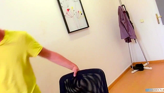 Steamy Debut: Rambunctious Newbie Swallows Thick Load in Sizzling Gay Audition -