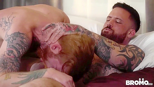 Ink-Clad Studs Unleash Passion as Hung Bennett Takes on Fresh Meat