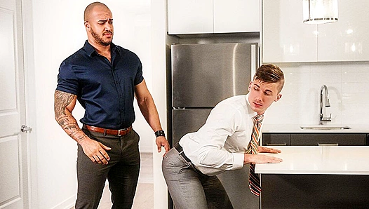 Jason Vario Dominates Jake Porters Hard Cock in TheGayOffice Office Scene