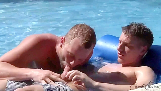 Steamy Pool Makeout Leads to All-Encompassing Blowjob as Tom Goes Balls Deep into Joshs