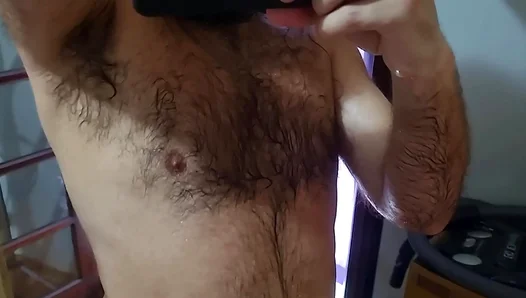 Rugged Hunk Exposes Rippling Muscles Hefty Feet in Steamy Self-Love Session