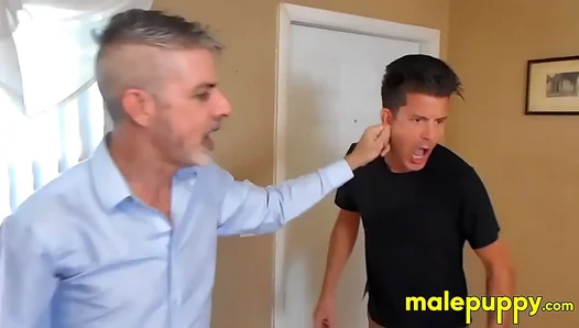 Dominant Stepdads Ear Yank - Jeff Submits to Raw Power – GayFetishDrama 18+