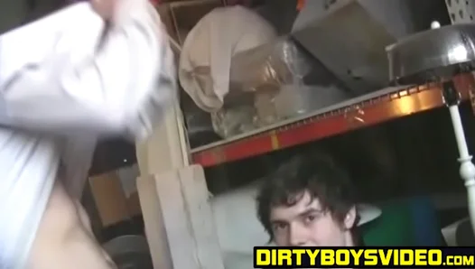 Kyle Relishes Jacks Electrifying Cum Blast in a Raw, Messy Warehouse Gang Bang –