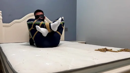 Tied Up Muffled: Teens Desperate Pleas as Socks Hug His Ankles – GayBondage 18+