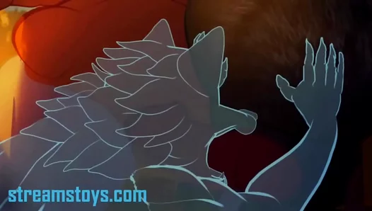 Bearded Bears Savor Smoldering Oral Delights Al Fresco Under Fireglow – 18+