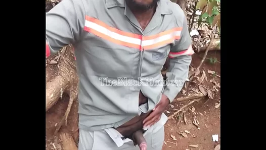 Pleasuring Himself Publicly Before Drooling Over a Hard-Throbbing Uncut Dick in the Open