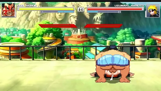 Steamy Showdown: E.Hondas Power Over Narutos Tight Hole - Mugen Heat 18+